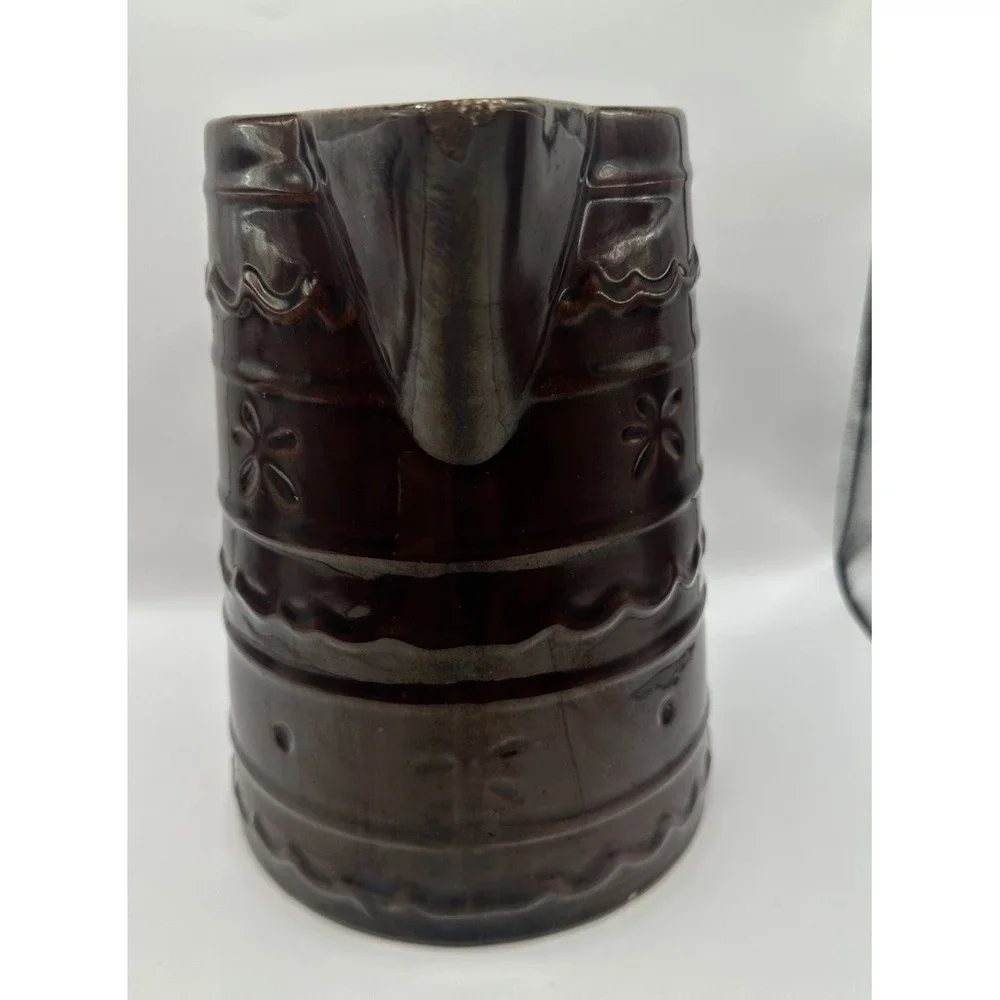 Vtg Marcrest Stoneware Pottery Brown 8